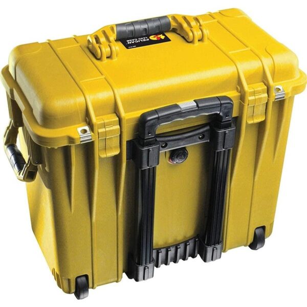 Pelican 1440 Protector Case Yellow with Foam Watertight Crushproof Pick N Pluck Rolling High Visibility 1440-000-240