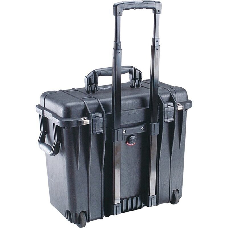Pelican 1440NF Protector Case Black No Foam Watertight Crushproof Empty Interior Rolling 1440-001-110