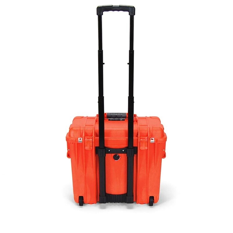 Pelican 1440NF Protector Case Orange No Foam Watertight Crushproof High Visibility Empty Rolling 1440-001-150