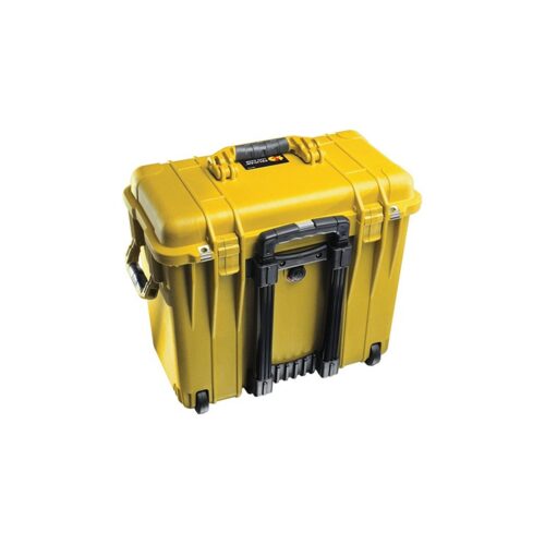 Pelican 1440NF Protector Case Yellow No Foam Watertight Crushproof High Visibility Empty Rolling 1440-001-240