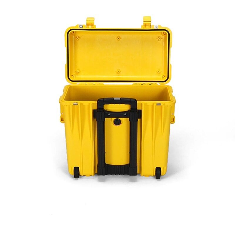 Pelican 1440NF Protector Case Yellow No Foam Watertight Crushproof High Visibility Empty Rolling 1440-001-240