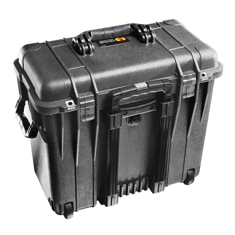 Pelican 1444 Utility Organizer Case Black with Padded Dividers & Lid Organizer Watertight Rolling 1440-004-110
