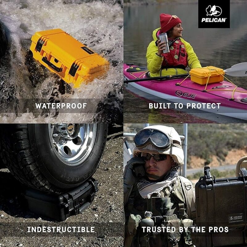 Pelican 1450 Protector Case Black with Foam Watertight Crushproof Pick N Pluck 1450-000-110