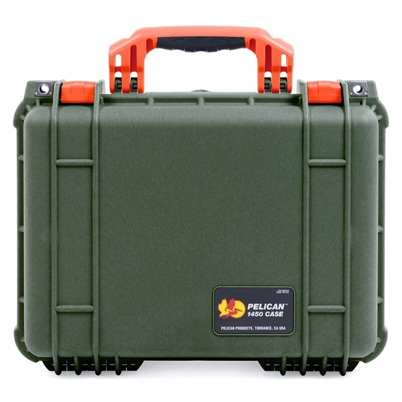 Pelican 1450 Protector Case OD Green with Foam Watertight Crushproof Pick N Pluck 1450-000-130