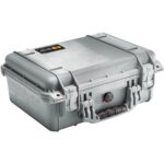 Pelican 1450 Protector Case Silver with Foam Watertight Crushproof Pick N Pluck 1450-000-180