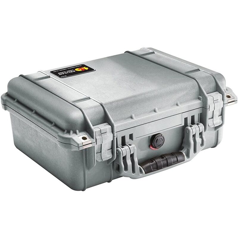 Pelican 1450 Protector Case Silver with Foam Watertight Crushproof Pick N Pluck 1450-000-180