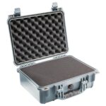 Pelican 1450 Protector Case Silver with Foam Watertight Crushproof Pick N Pluck 1450-000-180
