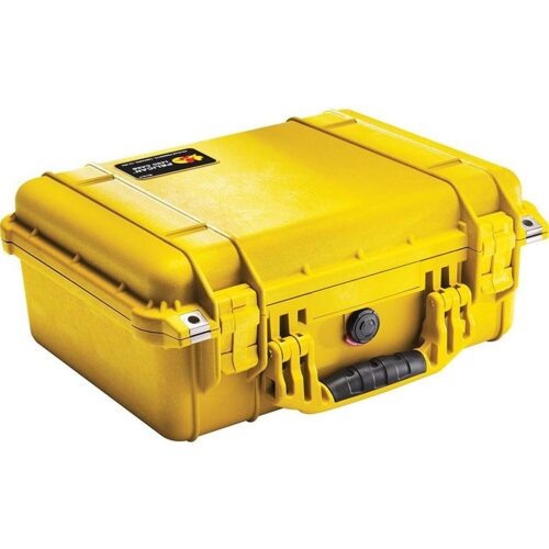 Pelican 1450 Protector Case Yellow with Foam Watertight Crushproof Pick N Pluck High Visibility 1450-000-240