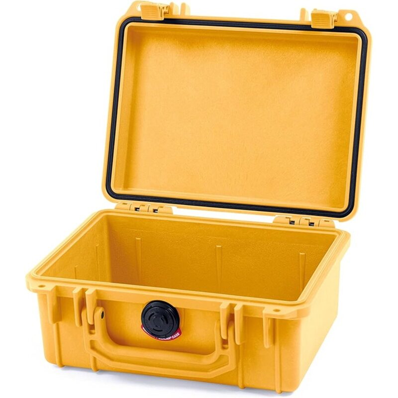 Pelican 1450 Protector Case Yellow with Foam Watertight Crushproof Pick N Pluck High Visibility 1450-000-240