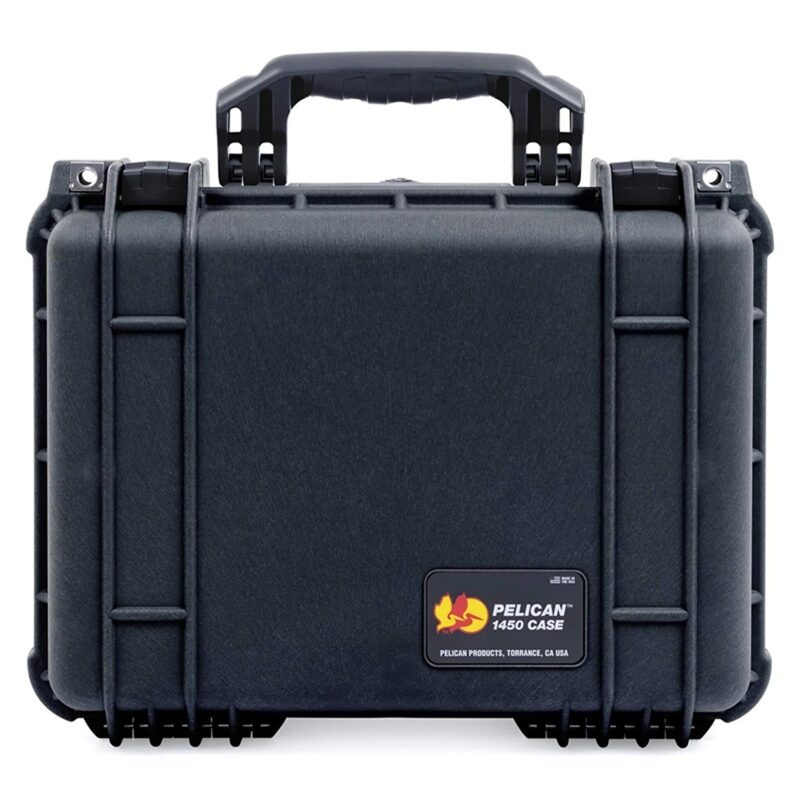 Pelican 1450NF Protector Case Black No Foam Watertight Crushproof Empty Interior 1450-001-110