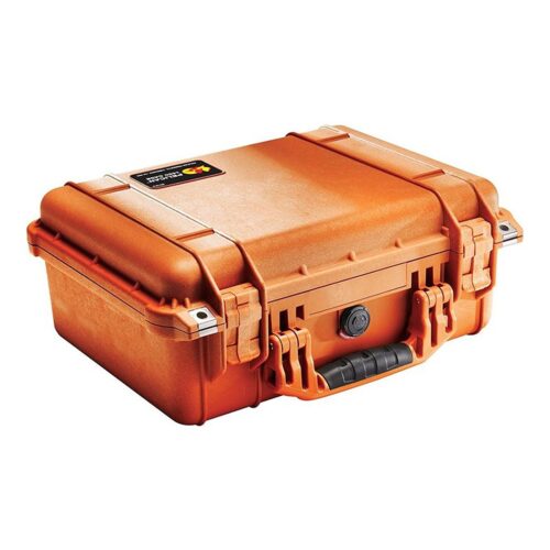 Pelican 1450NF Protector Case Orange No Foam Watertight Crushproof High Visibility Empty 1450-001-150