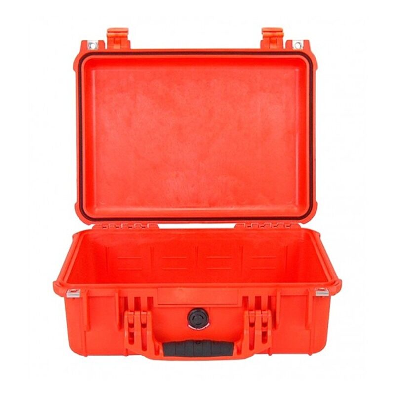 Pelican 1450NF Protector Case Orange No Foam Watertight Crushproof High Visibility Empty 1450-001-150