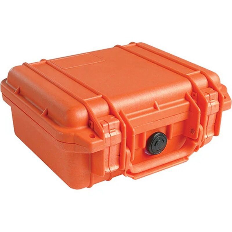Pelican 1450NF Protector Case Orange No Foam Watertight Crushproof High Visibility Empty 1450-001-150