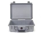 Pelican 1450NF Protector Case Silver No Foam Watertight Crushproof Empty Interior 1450-001-180