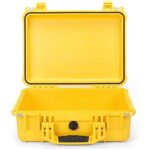 Pelican 1450NF Protector Case Yellow No Foam Watertight Crushproof High Visibility Empty 1450-001-240