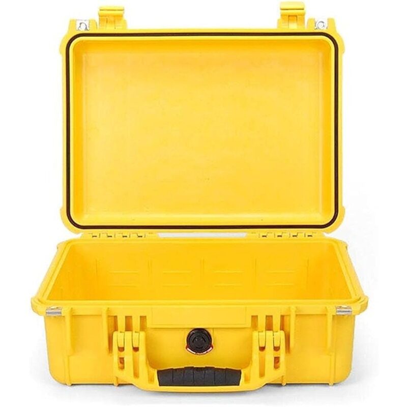 Pelican 1450NF Protector Case Yellow No Foam Watertight Crushproof High Visibility Empty 1450-001-240