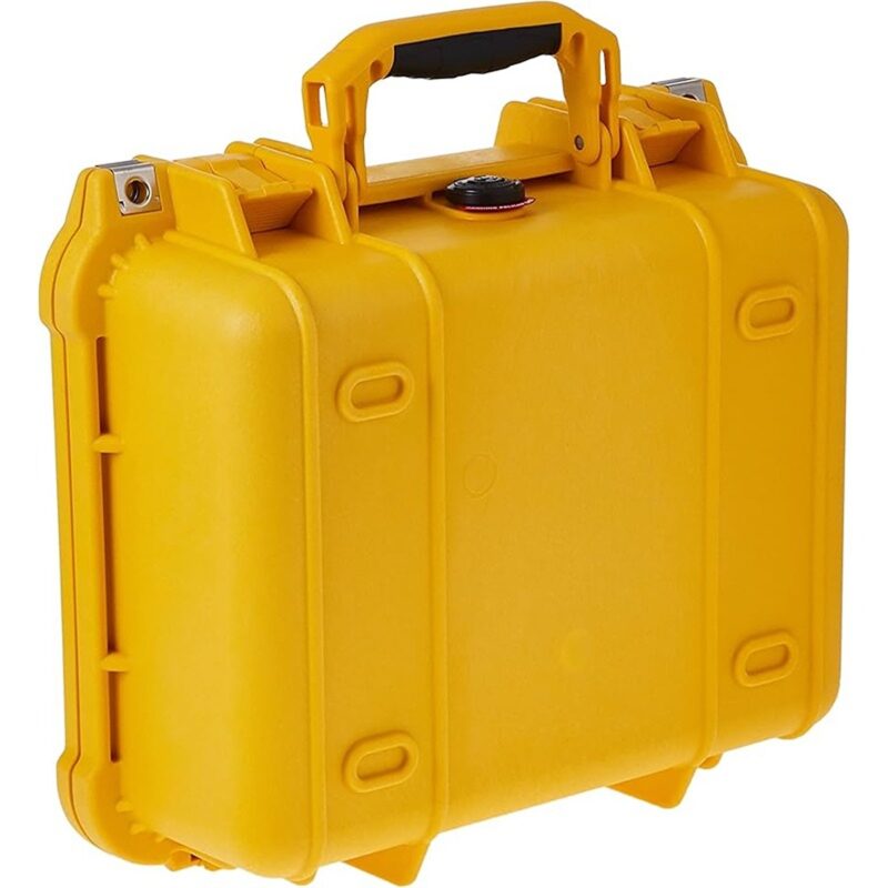 Pelican 1450NF Protector Case Yellow No Foam Watertight Crushproof High Visibility Empty 1450-001-240