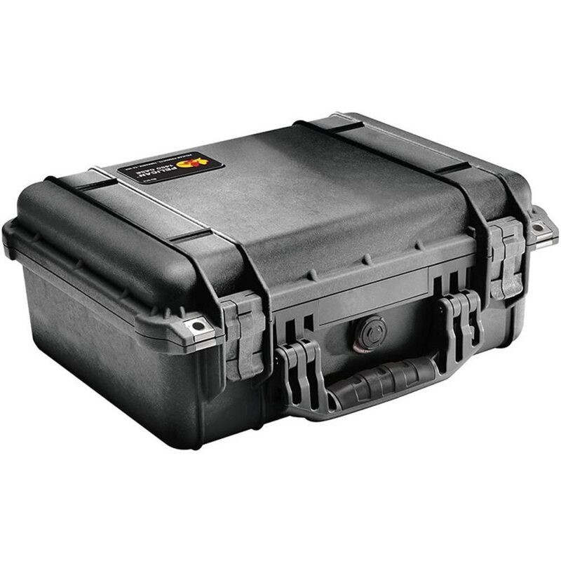 Pelican 1454 Protector Case Black with Padded Dividers Watertight Crushproof Utility Organizer 1450-004-110