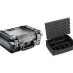 Pelican 1454 Protector Case Black with Padded Dividers Watertight Crushproof Utility Organizer 1450-004-110