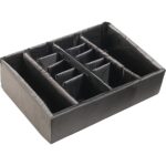 Pelican 1454 Protector Case Black with Padded Dividers Watertight Crushproof Utility Organizer 1450-004-110