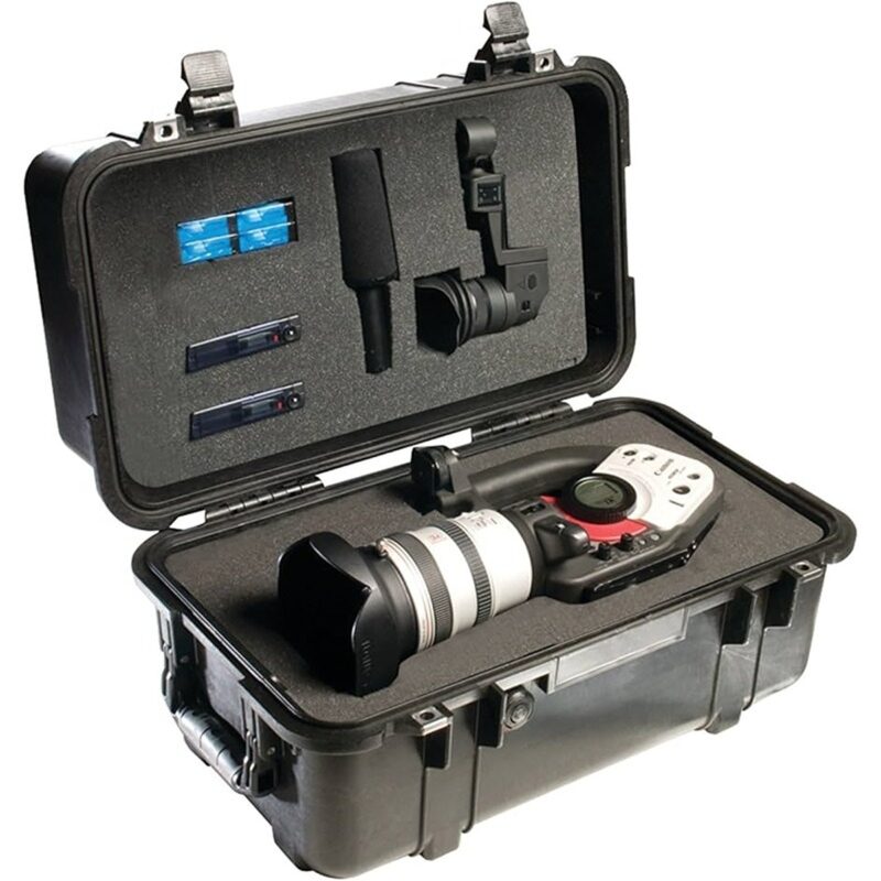 Pelican 1460 Protector Case Black with Foam Watertight Crushproof 180 Degree Lid 1460-000-110