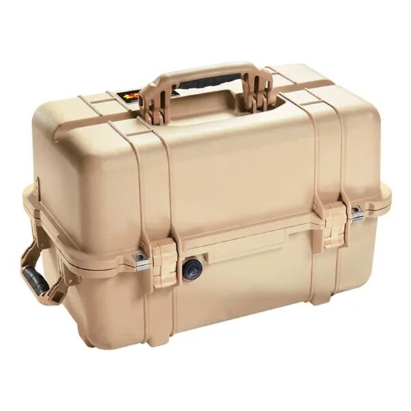 Pelican 1460 Protector Case Desert Tan with Foam Watertight Crushproof 180 Degree Lid 1460-000-190