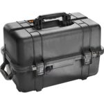 Pelican 1460 Protector Case Black No Foam Watertight Crushproof 180 Degree Lid Empty 1460-001-110