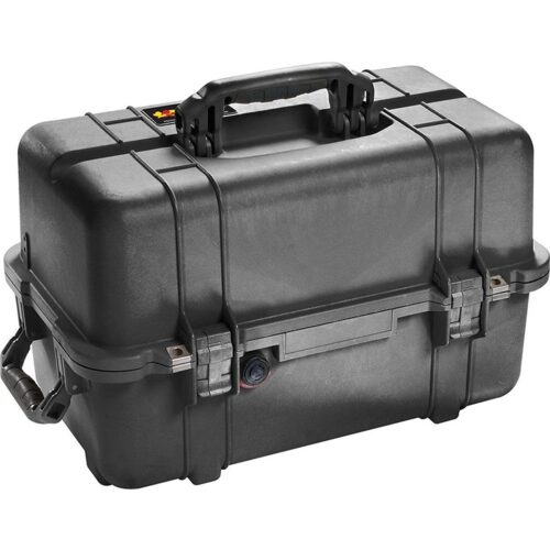 Pelican 1460 Protector Case Black No Foam Watertight Crushproof 180 Degree Lid Empty 1460-001-110