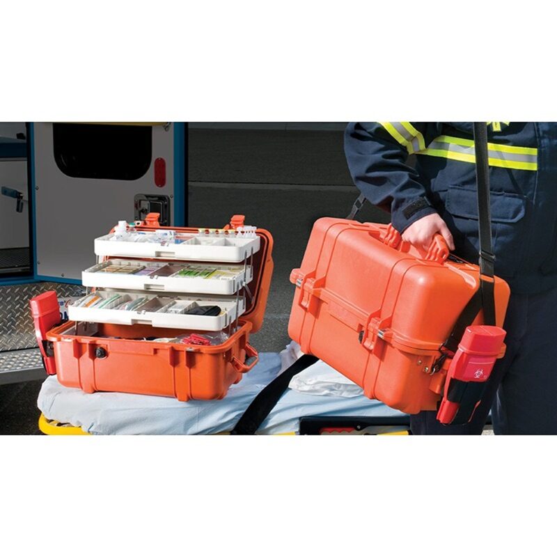 Pelican 1460EMS Medical Case Black EMS Organizer Tray Lockable Compartment Watertight 1460-005-110