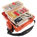 Pelican 1460EMS Medical Case Orange EMS Organizer Tray Lockable Compartment Watertight High Visibility 1460-005-150