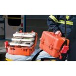 Pelican 1460EMS Medical Case Orange EMS Organizer Tray Lockable Compartment Watertight High Visibility 1460-005-150