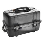 Pelican 1460TOOL Tool Case Black with 2 Trays Adjustable Dividers Watertight IP66 1460-007-110
