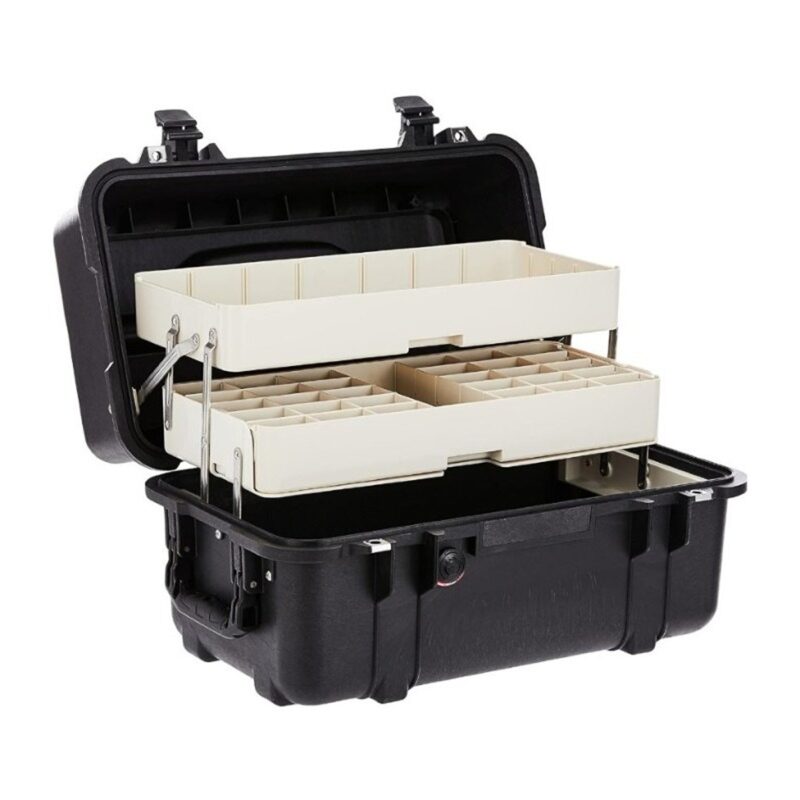 Pelican 1460TOOL Tool Case Black with 2 Trays Adjustable Dividers Watertight IP66 1460-007-110