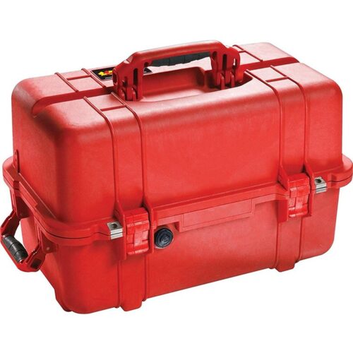 Pelican 1460TOOL Tool Case Red with 2 Trays Adjustable Dividers Watertight IP66 High Visibility 1460-007-170