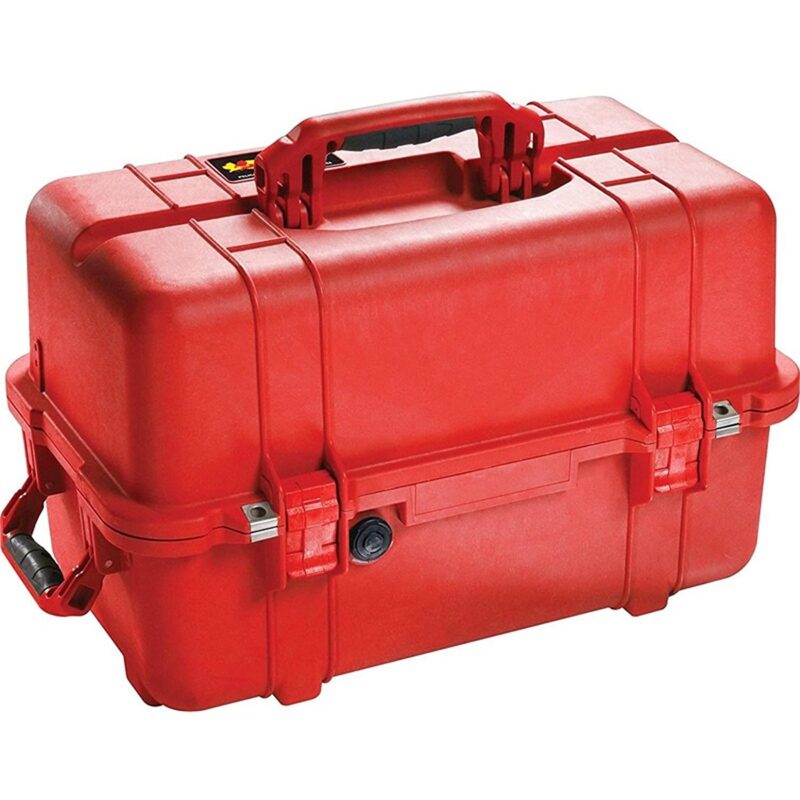 Pelican 1460TOOL Tool Case Red with 2 Trays Adjustable Dividers Watertight IP66 High Visibility 1460-007-170