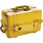 Pelican 1460TOOL Tool Case Yellow with 2 Trays Adjustable Dividers Watertight IP66 High Visibility 1460-007-240