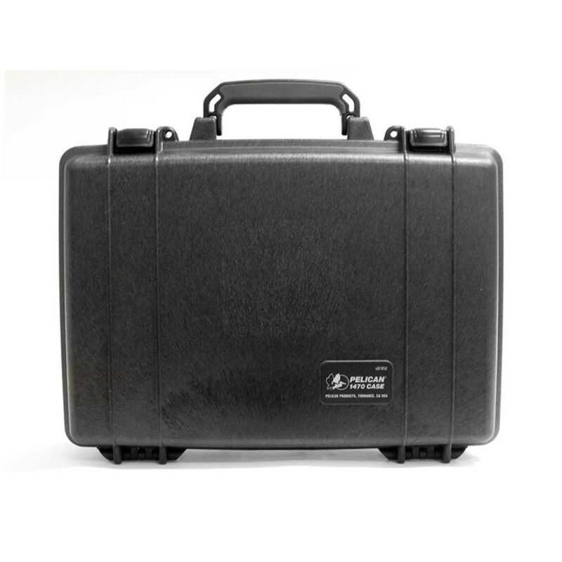 Pelican 1470 Protector Case Black No Foam Watertight Crushproof Empty Interior Locking Latches 1470-001-110