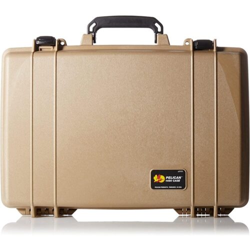 Pelican 1490 Protector Case Desert Tan with Foam Lid Organizer Shock Tray Watertight Laptop 1490-000-190