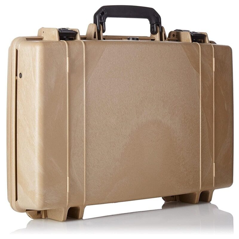 Pelican 1490 Protector Case Desert Tan with Foam Lid Organizer Shock Tray Watertight Laptop 1490-000-190