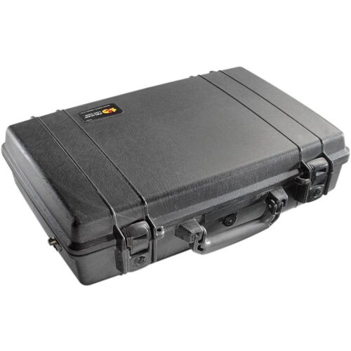 Pelican 1490NF Protector Case Black No Foam Watertight Crushproof Laptop Empty Locking Latches 1490-001-110
