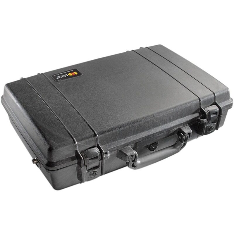 Pelican 1490NF Protector Case Black No Foam Watertight Crushproof Laptop Empty Locking Latches 1490-001-110