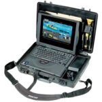 Pelican 1490NF Protector Case Black No Foam Watertight Crushproof Laptop Empty Locking Latches 1490-001-110