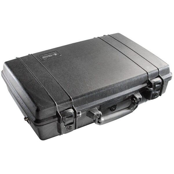 Pelican 1490CC#1 Laptop Case Black Computer Protector with Lid Organizer Shock Tray Watertight 1490-003-110
