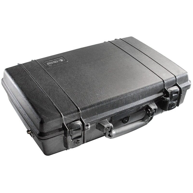 Pelican 1490CC#1 Laptop Case Black Computer Protector with Lid Organizer Shock Tray Watertight 1490-003-110