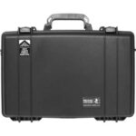 Pelican 1490CC#1 Laptop Case Black Computer Protector with Lid Organizer Shock Tray Watertight 1490-003-110