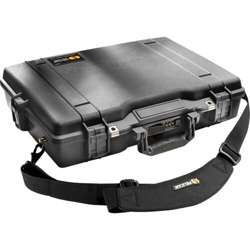 Pelican 1495 Protector Case Black with Foam Watertight Crushproof 17 Inch Laptop Combination Lock 1495-000-110