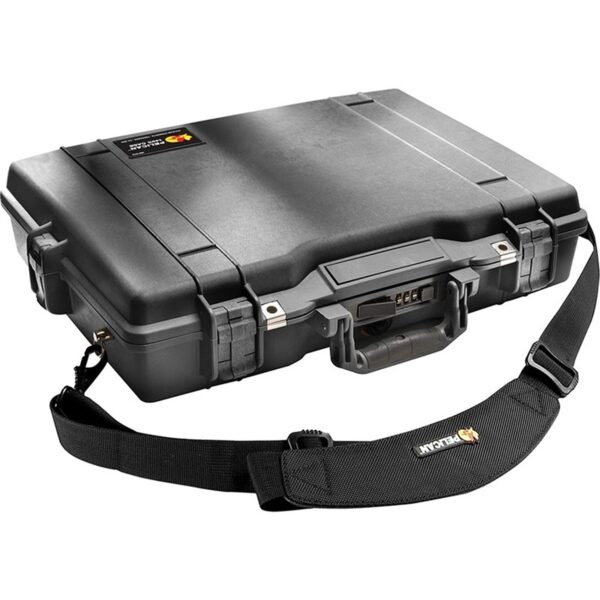 Pelican 1495 Protector Case Black with Foam Watertight Crushproof 17 Inch Laptop Combination Lock 1495-000-110