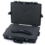 Pelican 1495 Protector Case Black with Foam Watertight Crushproof 17 Inch Laptop Combination Lock 1495-000-110