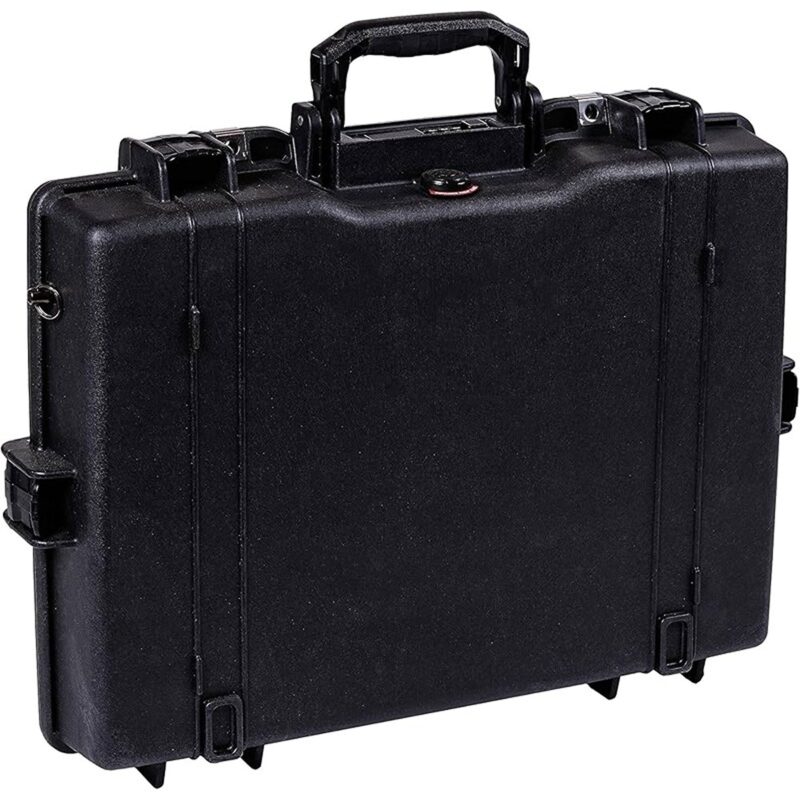 Pelican 1495 Protector Case Black with Foam Watertight Crushproof 17 Inch Laptop Combination Lock 1495-000-110