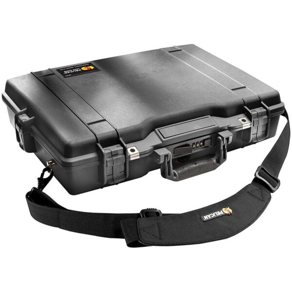 Pelican 1495NF Protector Case Black No Foam Watertight Crushproof 17 Inch Laptop Combination Lock 1495-001-110